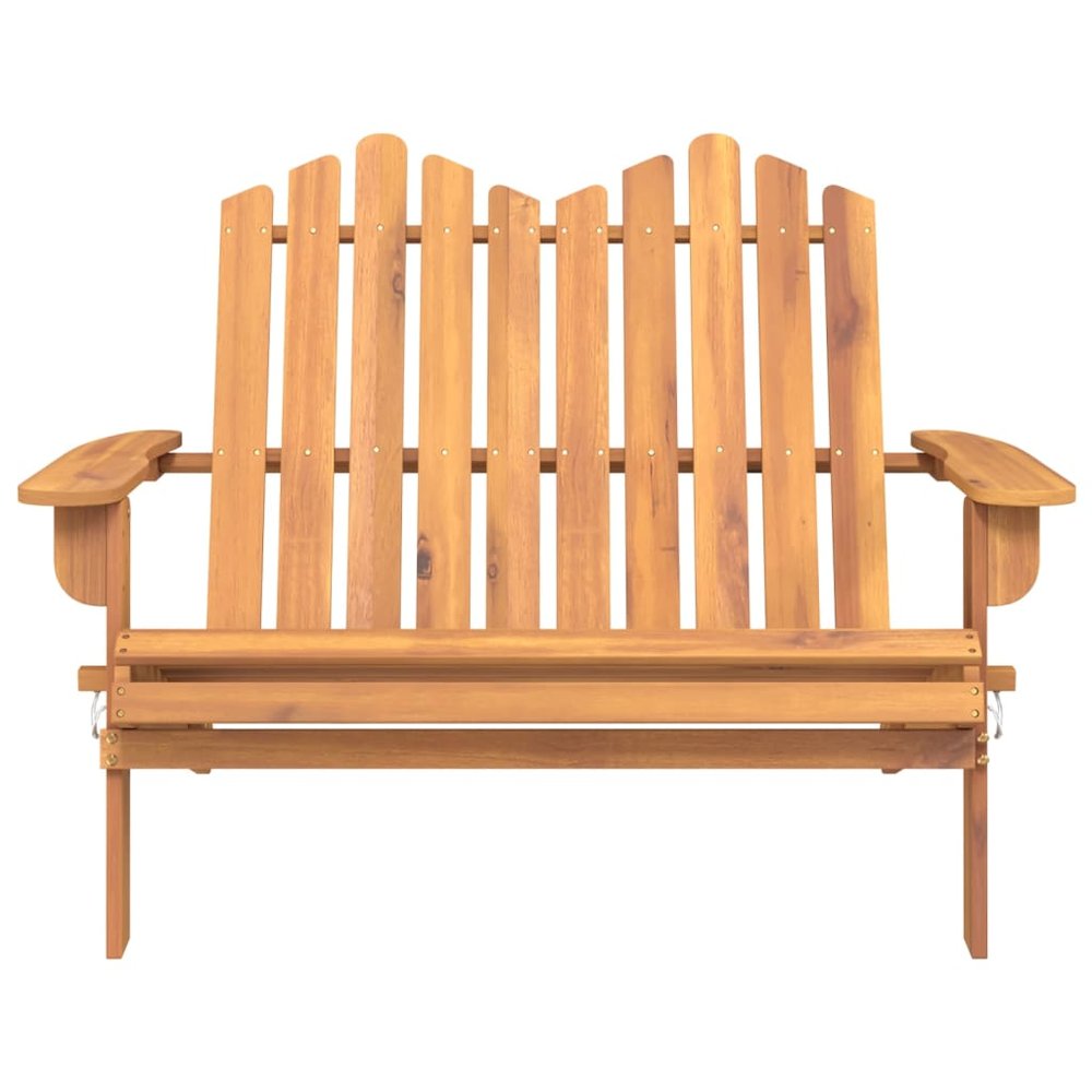 Garden Bench Natural wood Solid acacia wood Medium Foldable. Picture 3