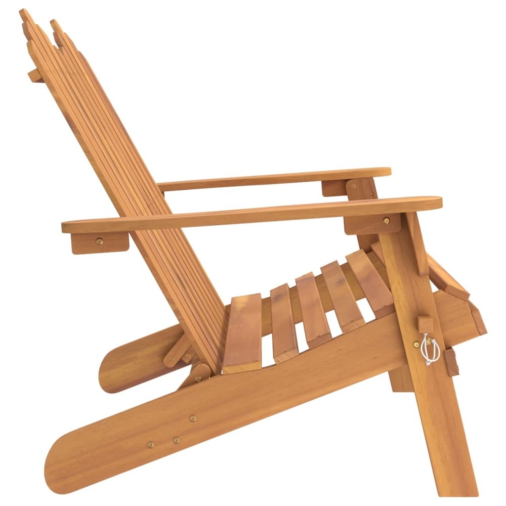 Garden Bench Natural wood Solid acacia wood Medium Foldable. Picture 4