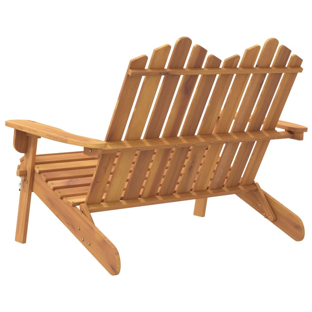 Garden Bench Natural wood Solid acacia wood Medium Foldable. Picture 5
