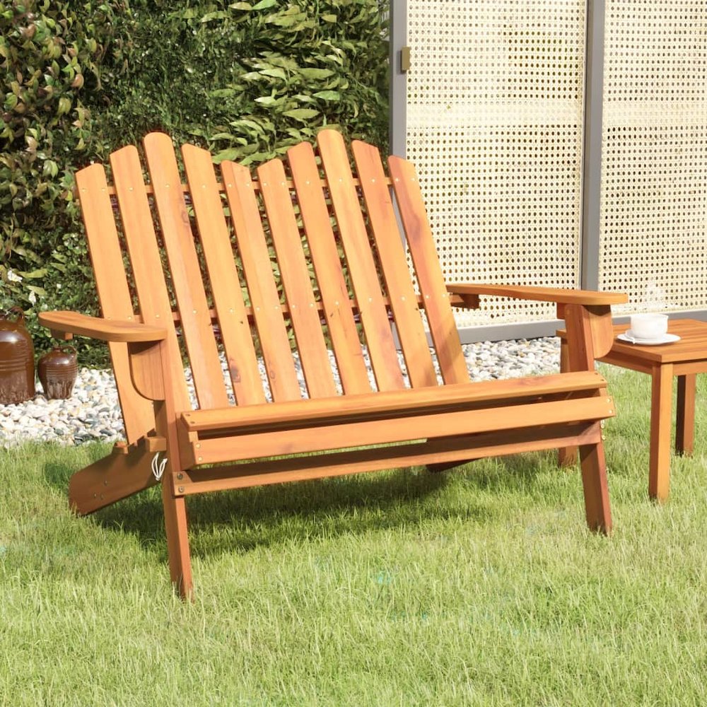 Garden Bench Natural wood Solid acacia wood Medium Foldable. Picture 1