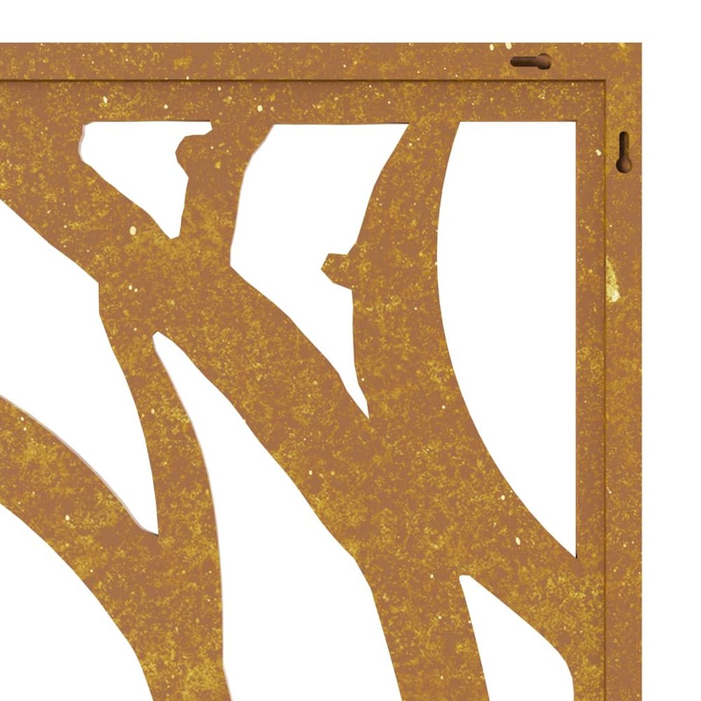 Garden Wall Decoration Rusty Corten Steel 41.3 x 21.7 in. Picture 7