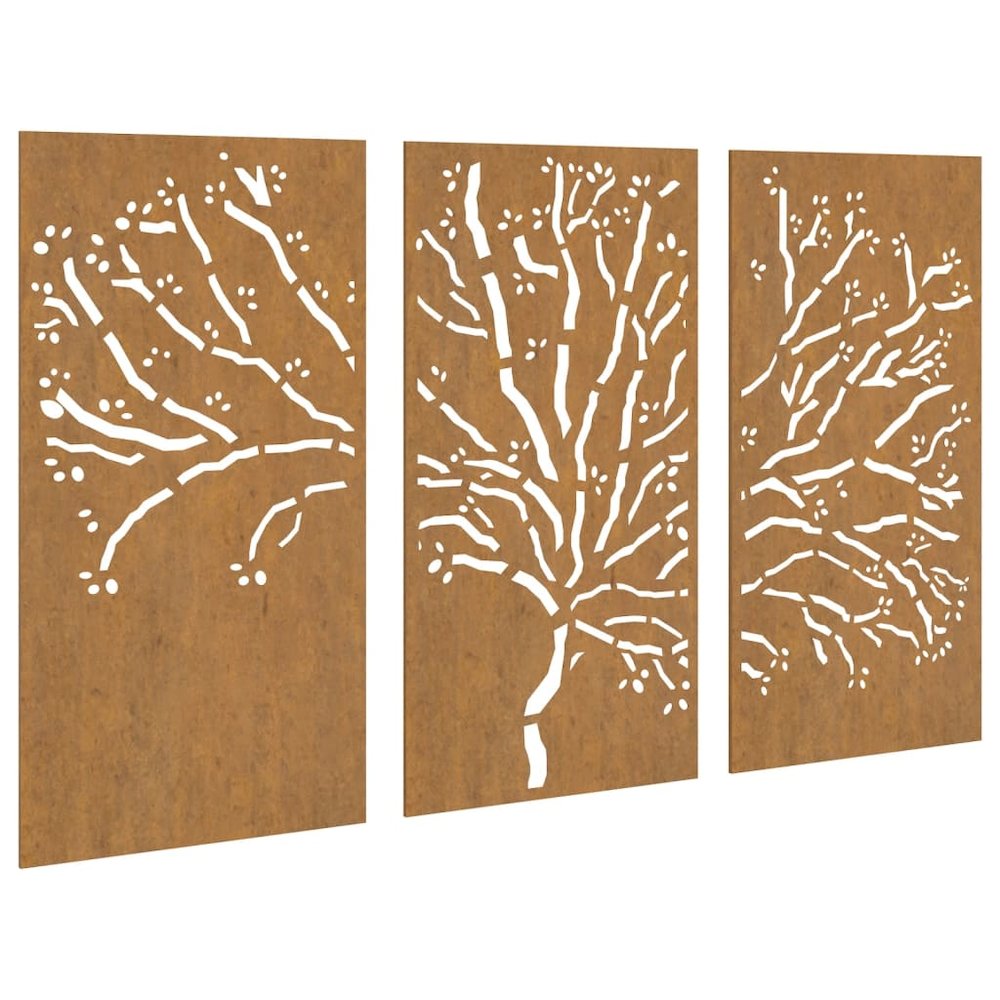 Garden Wall Decoration Rusty Corten steel 41.3 x 21.7 in. Picture 2