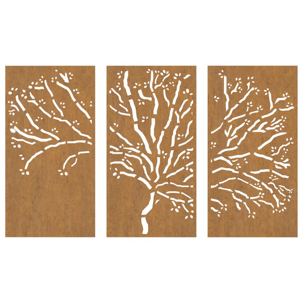 Garden Wall Decoration Rusty Corten steel 41.3 x 21.7 in. Picture 4