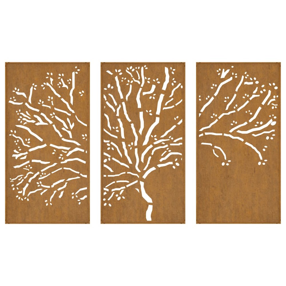 Garden Wall Decoration Rusty Corten steel 41.3 x 21.7 in. Picture 5