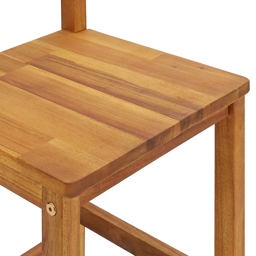 Garden Bar Set Wood Brown Solid Acacia Wood 3 Piece Set Durable. Picture 6