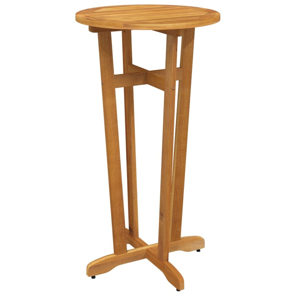 Garden Bar Set Wood Brown Solid Acacia Wood 3 Piece Set Durable. Picture 7