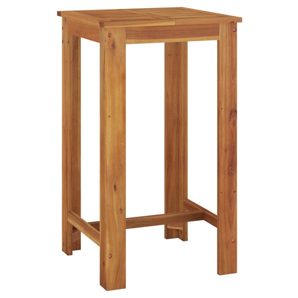Garden Bar Set Brown Solid Acacia wood Durable Garden Bar Set. Picture 4
