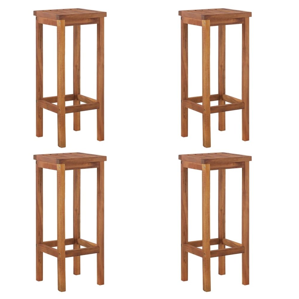 Garden Bar Set Brown Solid Acacia wood Durable Garden Bar Set. Picture 5