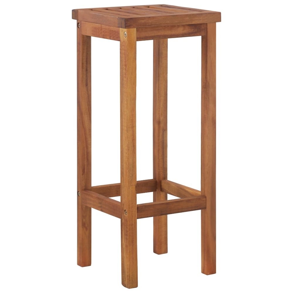 Garden Bar Set Brown Solid Acacia wood Durable Garden Bar Set. Picture 6