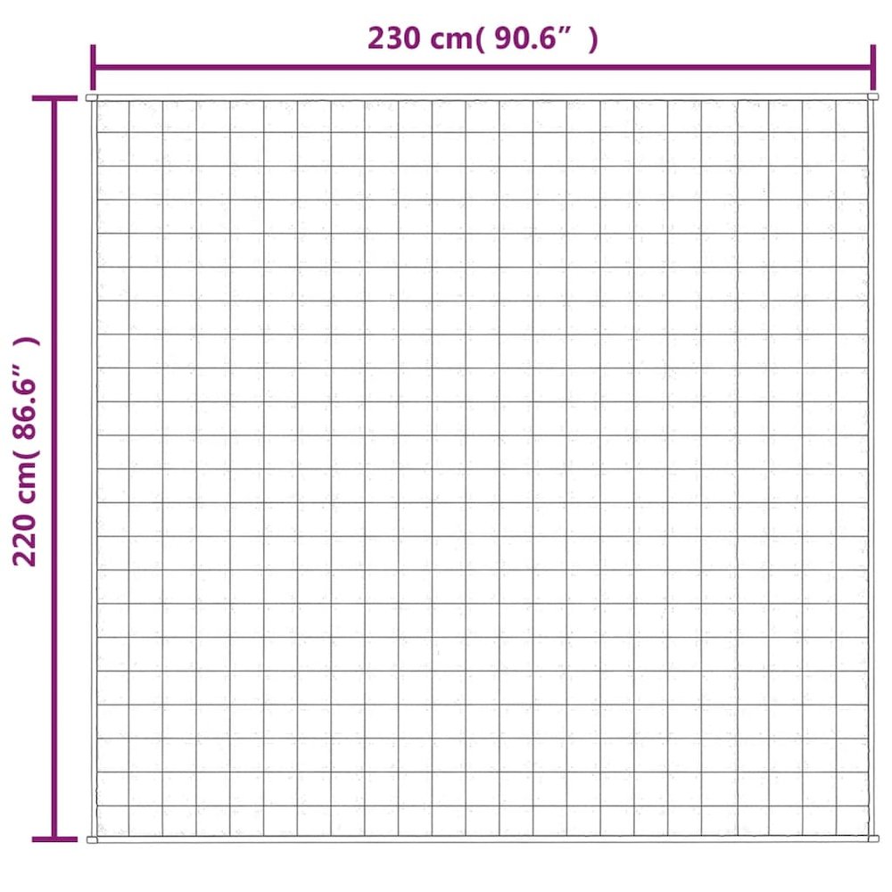 Weighted Blanket Blue 86.6"x90.6" 24.3 lb Fabric. Picture 6
