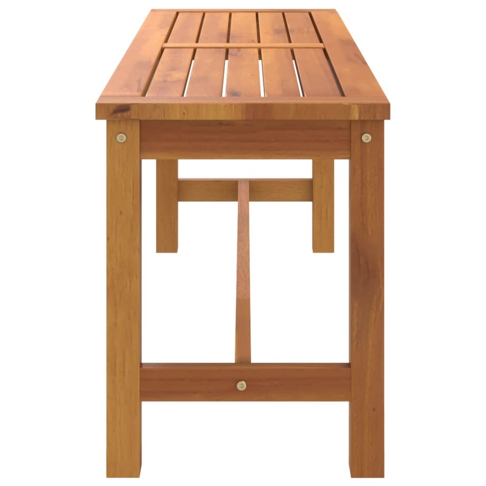 Garden Bench Natural Wood Solid acacia wood Medium Durable. Picture 4