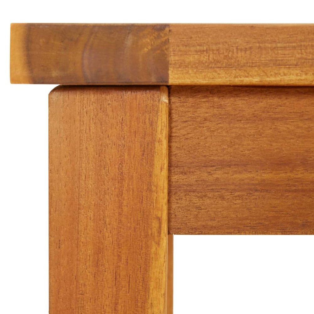 Garden Bench Brown Solid acacia wood 59.1 in Durable. Picture 6
