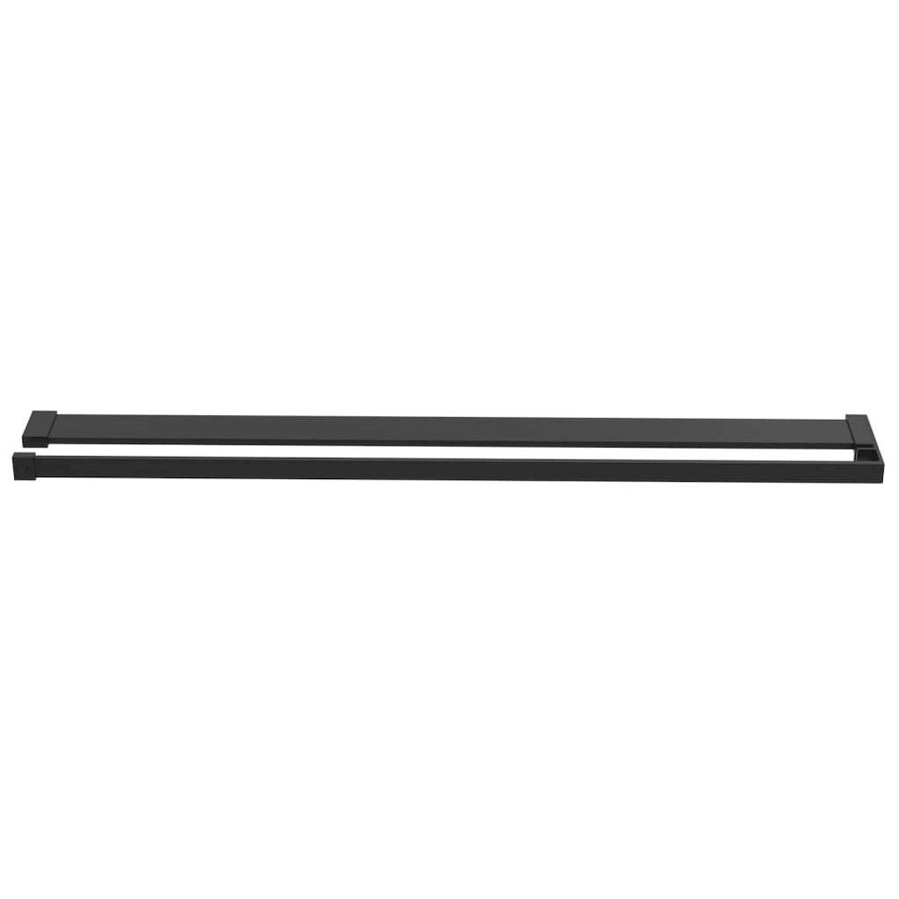 Shower Shelf Black Aluminum alloy 31.5 in long Minimalist. Picture 3
