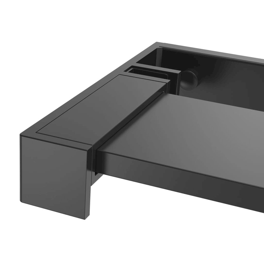 Shower Shelf Black Aluminum Alloy Medium Minimalist. Picture 6