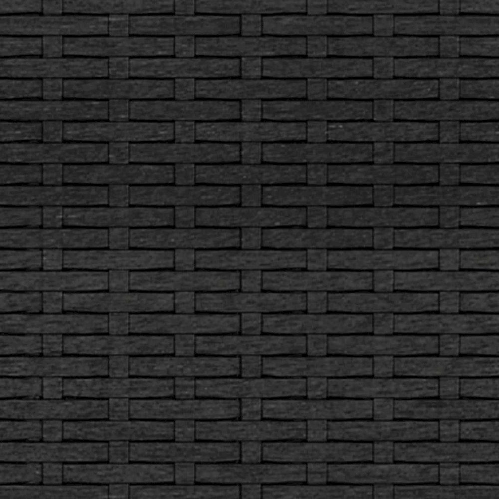 3-Seater Patio Sofa with Cushions Black Poly Rattan. Picture 7