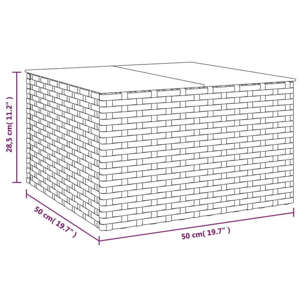 Garden Lounge Set Black PE rattan Large Modular. Picture 12