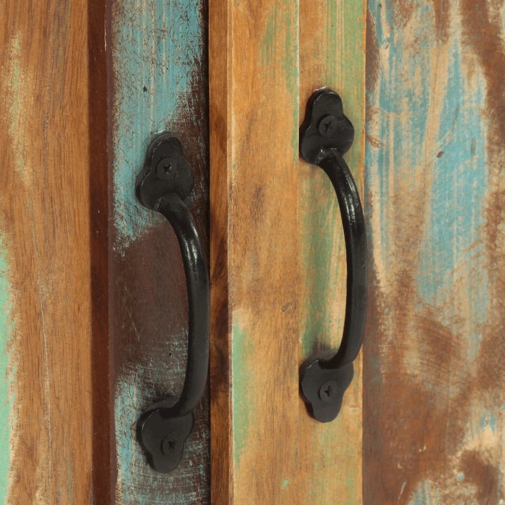 Sideboard Mixed Color Reclaimed wood Medium Sideboard. Picture 8