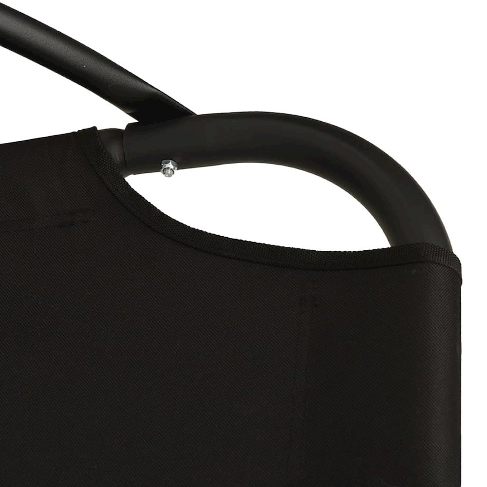 Garden Swing Chair Black Oxford Fabric One Size Ergonomic. Picture 7