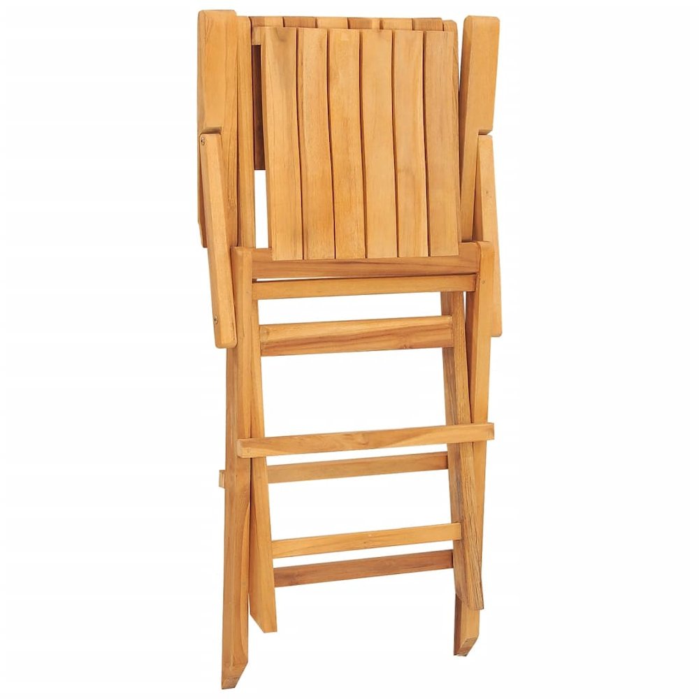 Folding Garden Chair Set of 2 Teak Solid teak wood. Picture 6