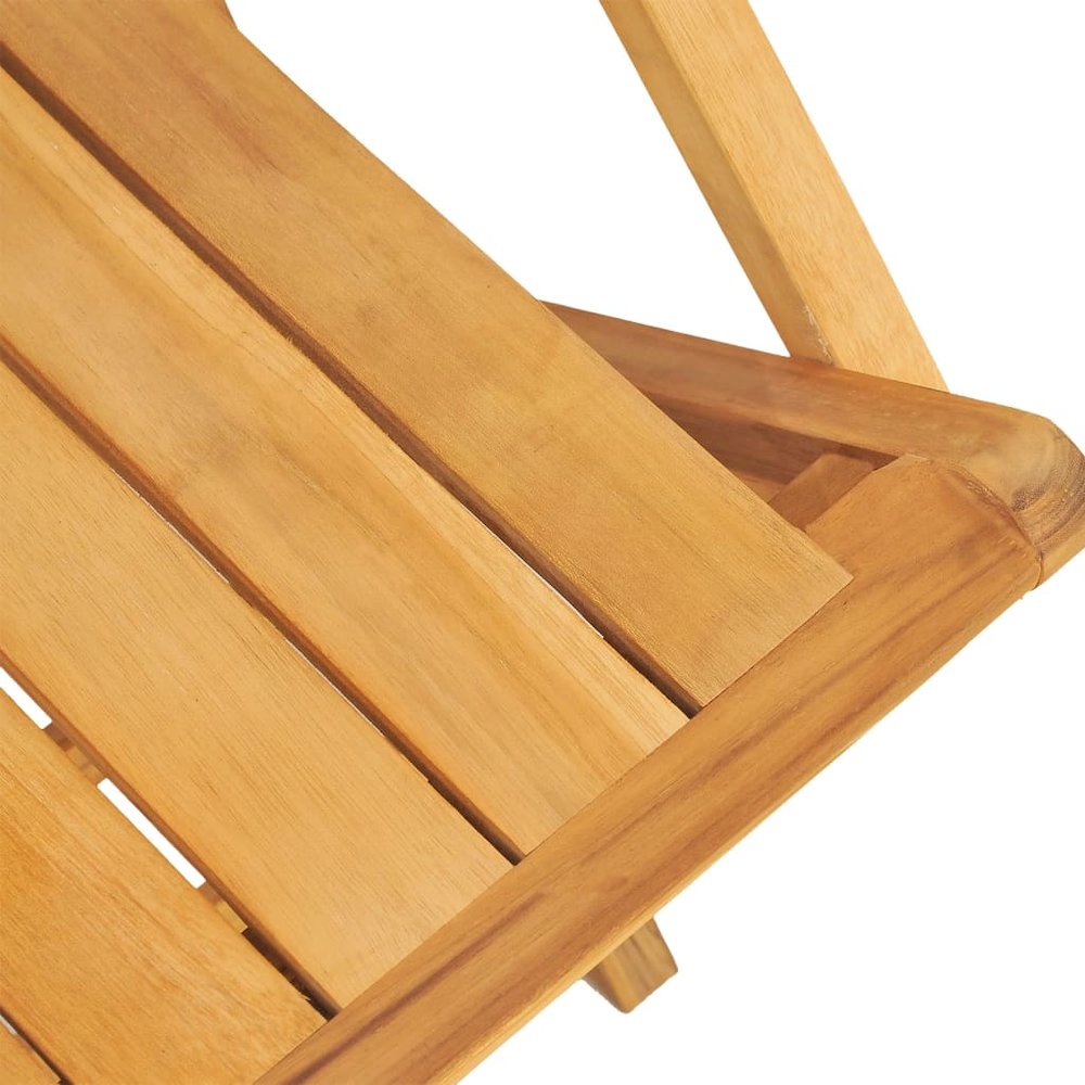 Folding Garden Chair Set of 2 Teak Solid teak wood. Picture 7