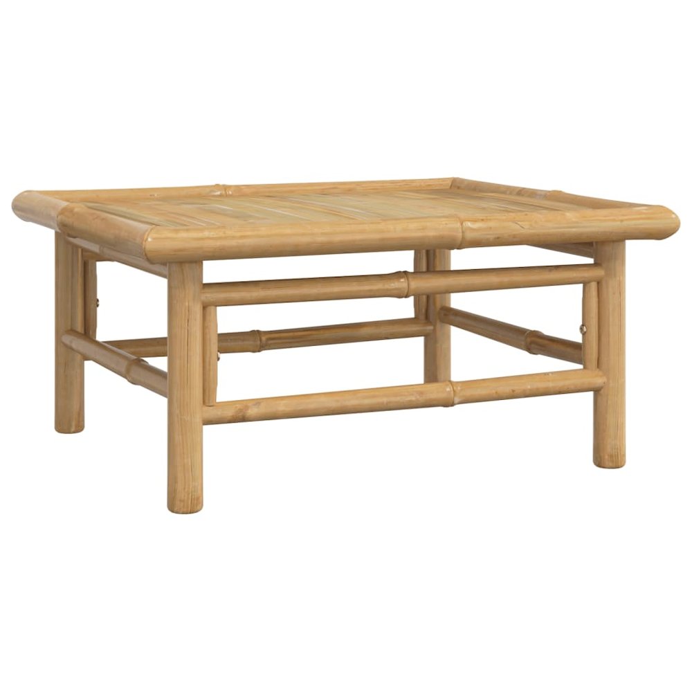 Garden Lounge Set Taupe Bamboo 6-piece set Modular. Picture 7