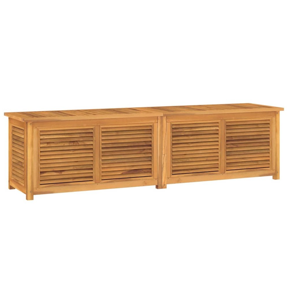 Garden Storage Box Warm wood Solid Teak Wood Large. Picture 2