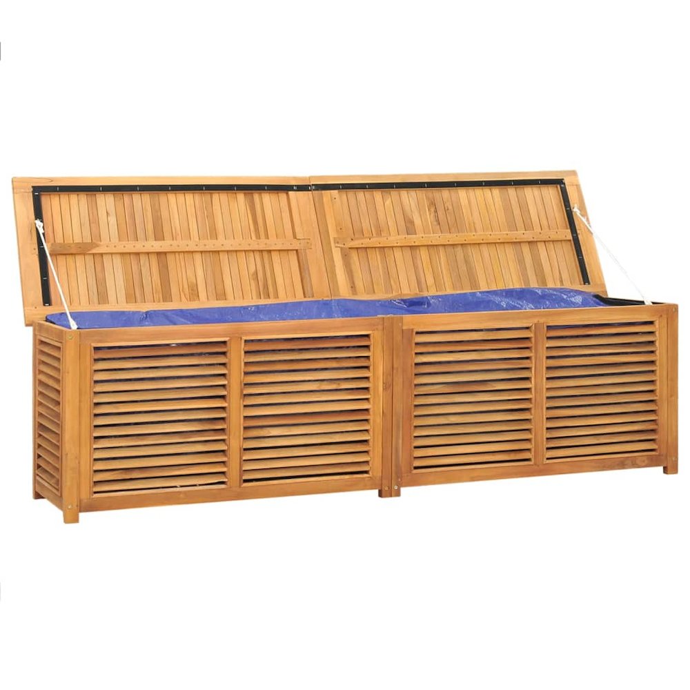 Garden Storage Box Warm wood Solid Teak Wood Large. Picture 4