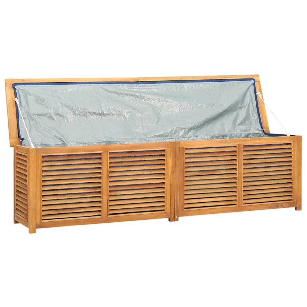 Garden Storage Box Warm wood Solid Teak Wood Large. Picture 5
