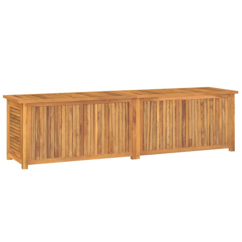 Garden Storage Box Warm wood Solid Teak Wood Large. Picture 7