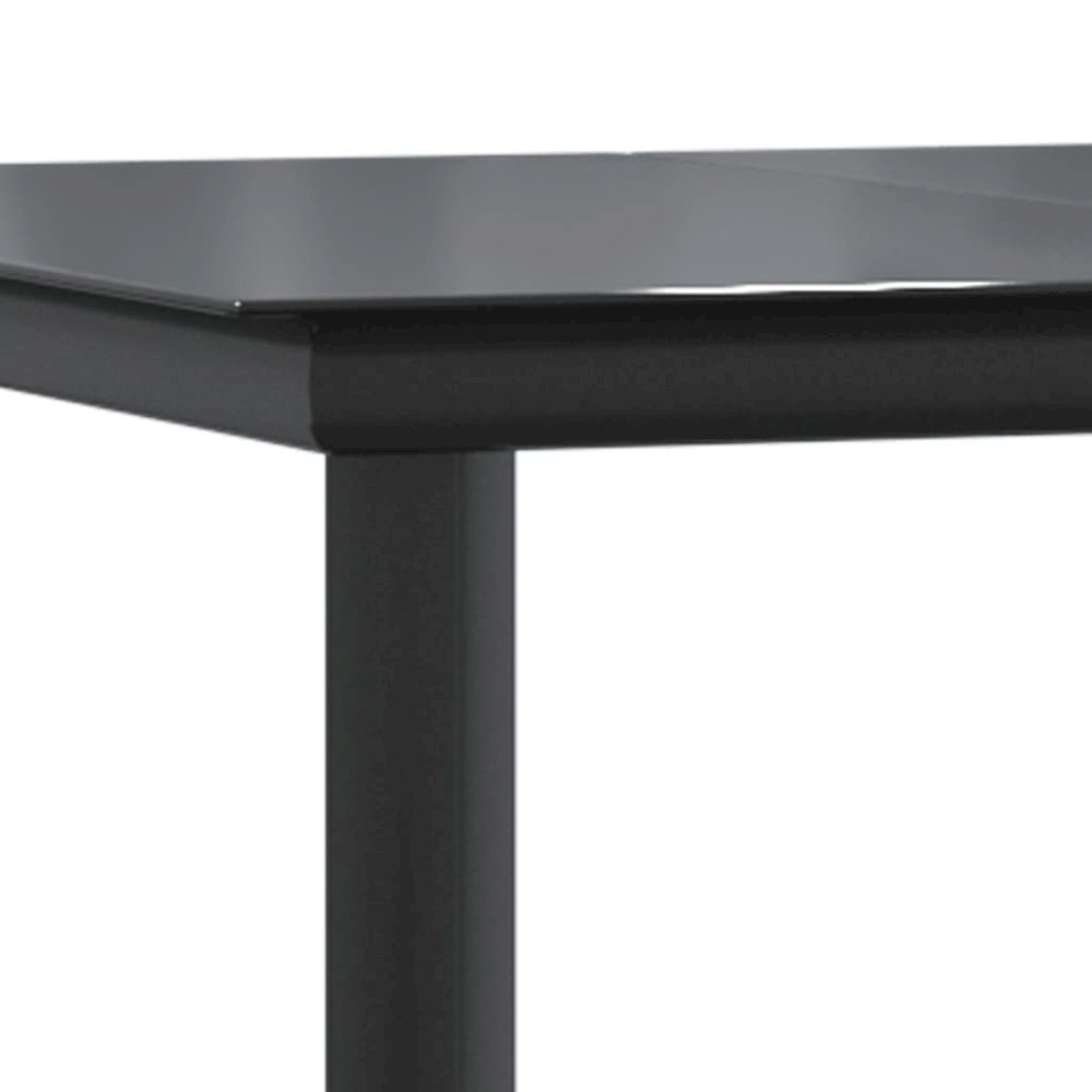 Garden Dining Set Dark Grey Poly Rattan Large Adjustable Armrests. Picture 10