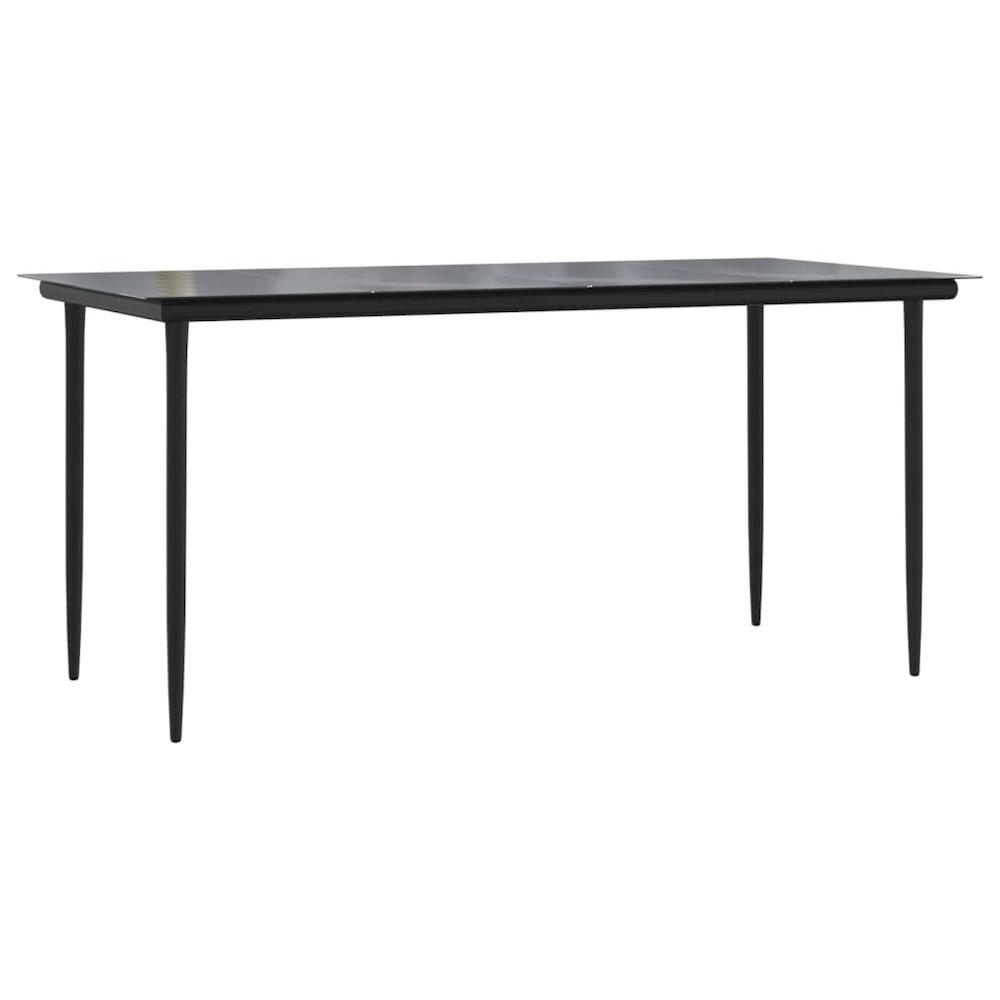 Garden Dining Set Dark Grey. Picture 8