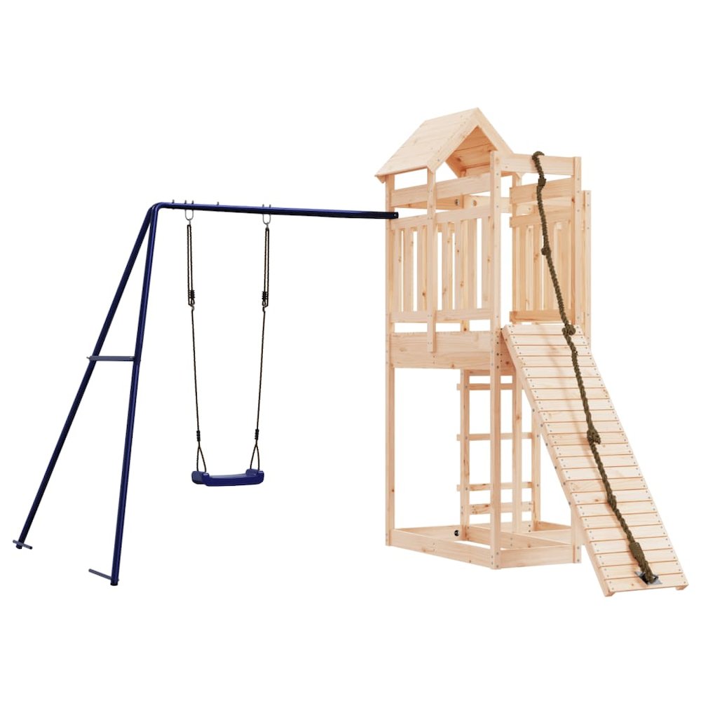 Outdoor Playset Solid Wood Pine. Picture 2