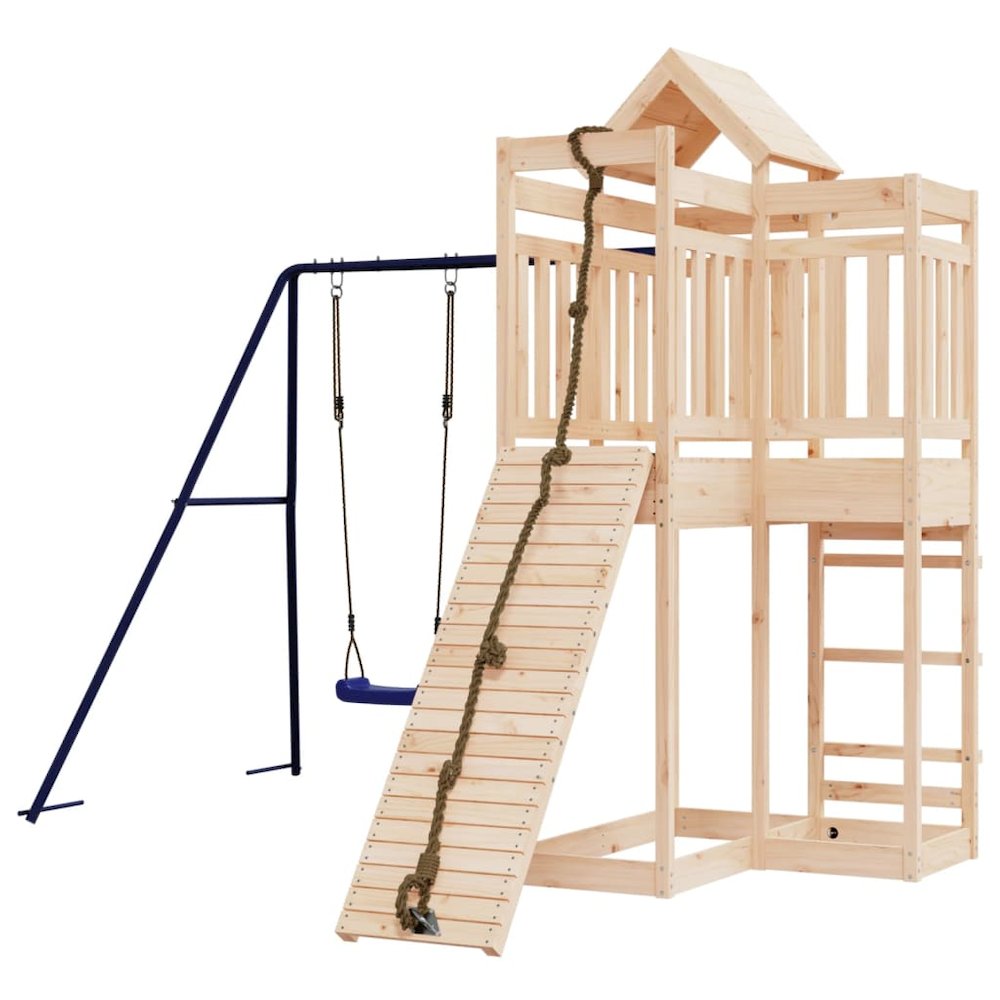 Outdoor Playset Solid Wood Pine. Picture 3