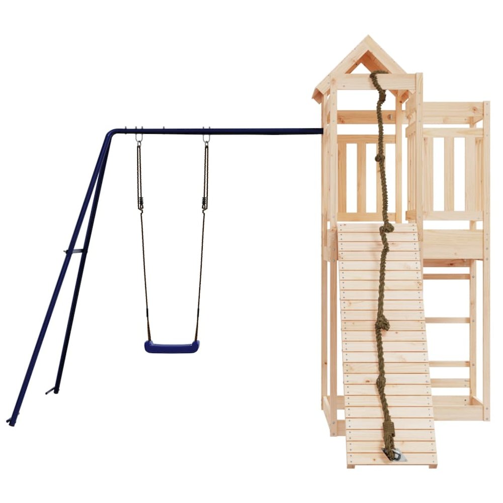 Outdoor Playset Solid Wood Pine. Picture 4