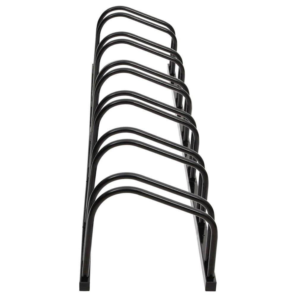 Bike Rack for 6 Bikes Black Steel. Picture 3