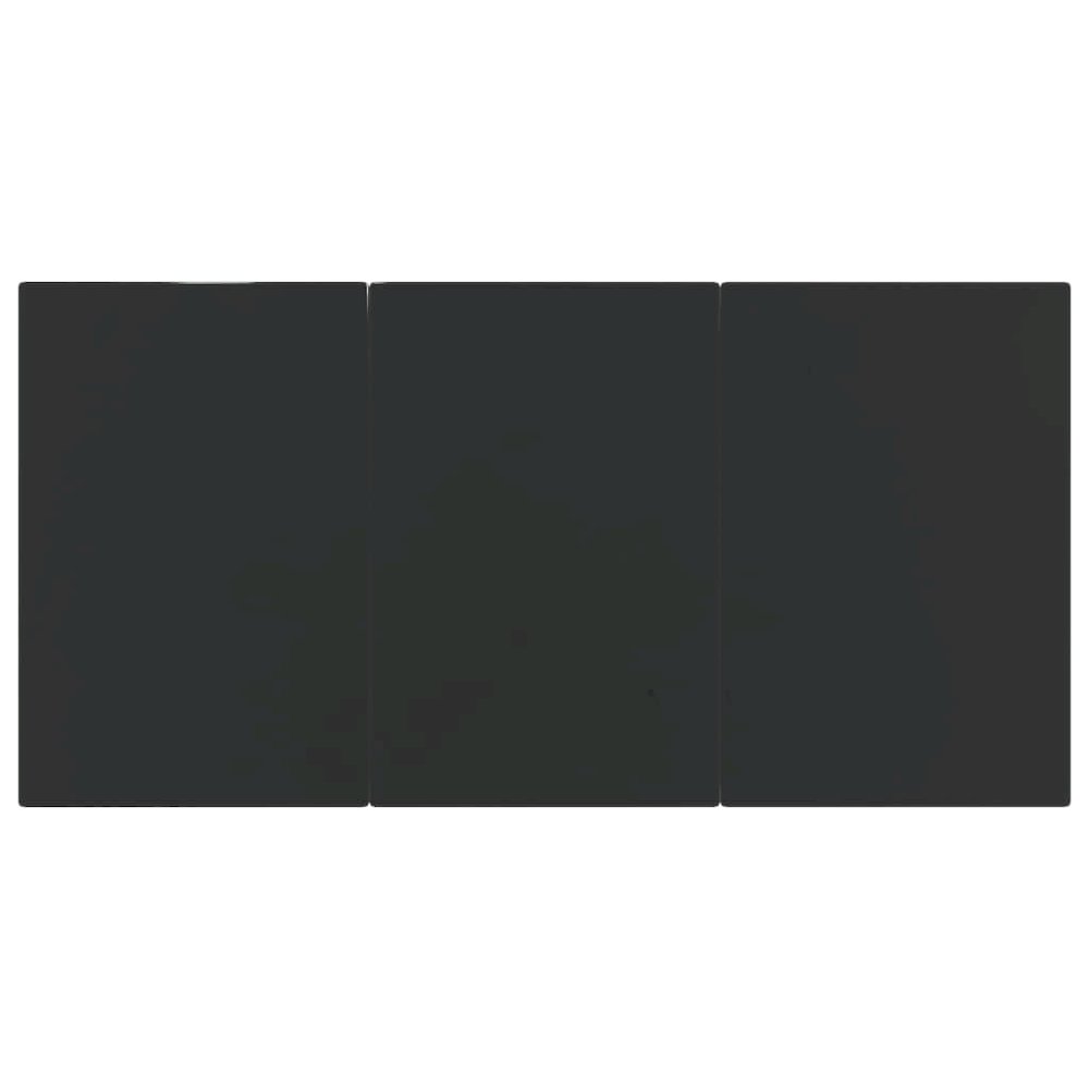 Garden Dining Set Black Steel Medium Durable Garden Dining Set. Picture 8