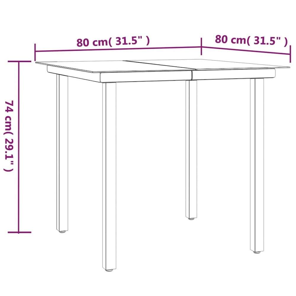 Garden Dining Set Black Poly Rattan Standard Durable. Picture 11