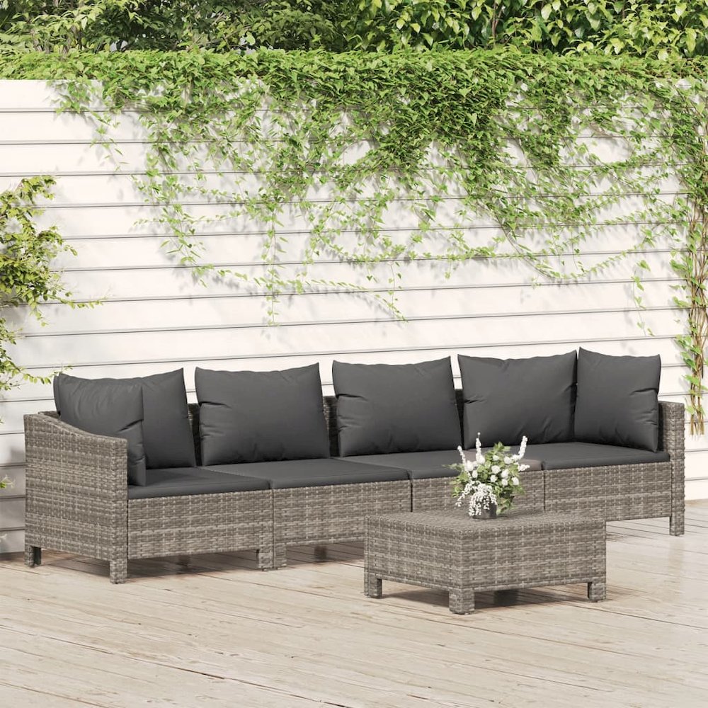 Garden Lounge Set Grey. Picture 1