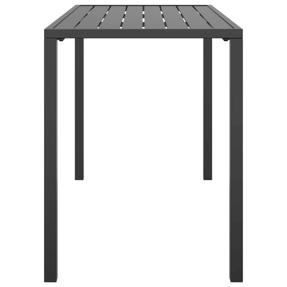 Garden Dining Table Anthracite Steel 43.3 x 21.3 x 27.6 in. Picture 4