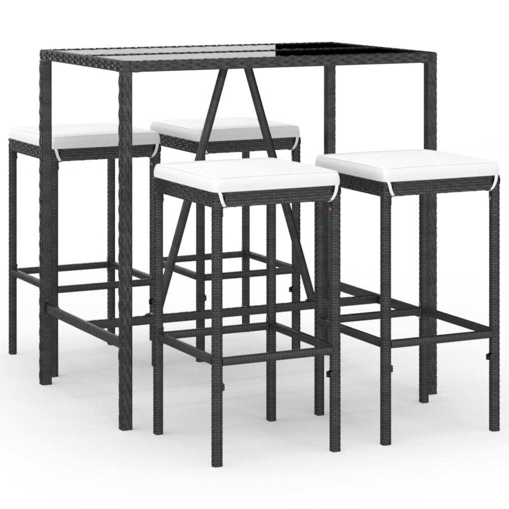 Garden Bar Set Black. Picture 2