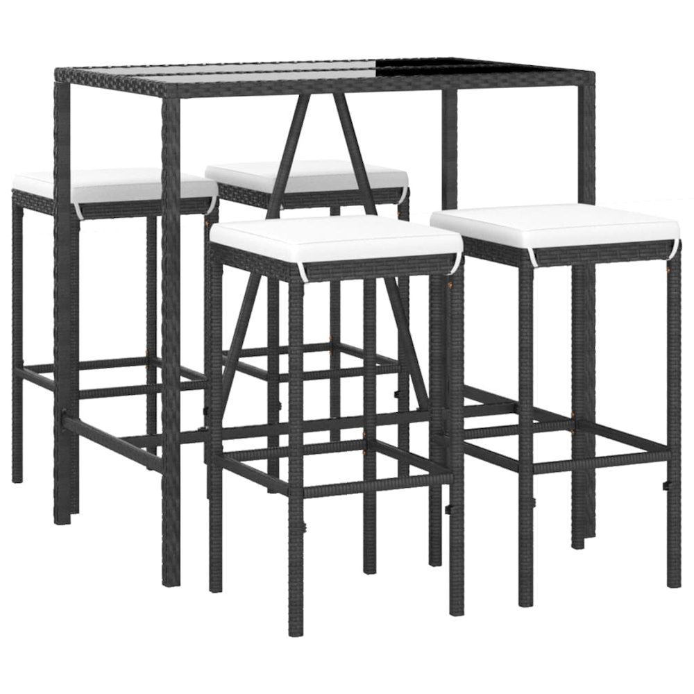 Garden Bar Set Black. Picture 3