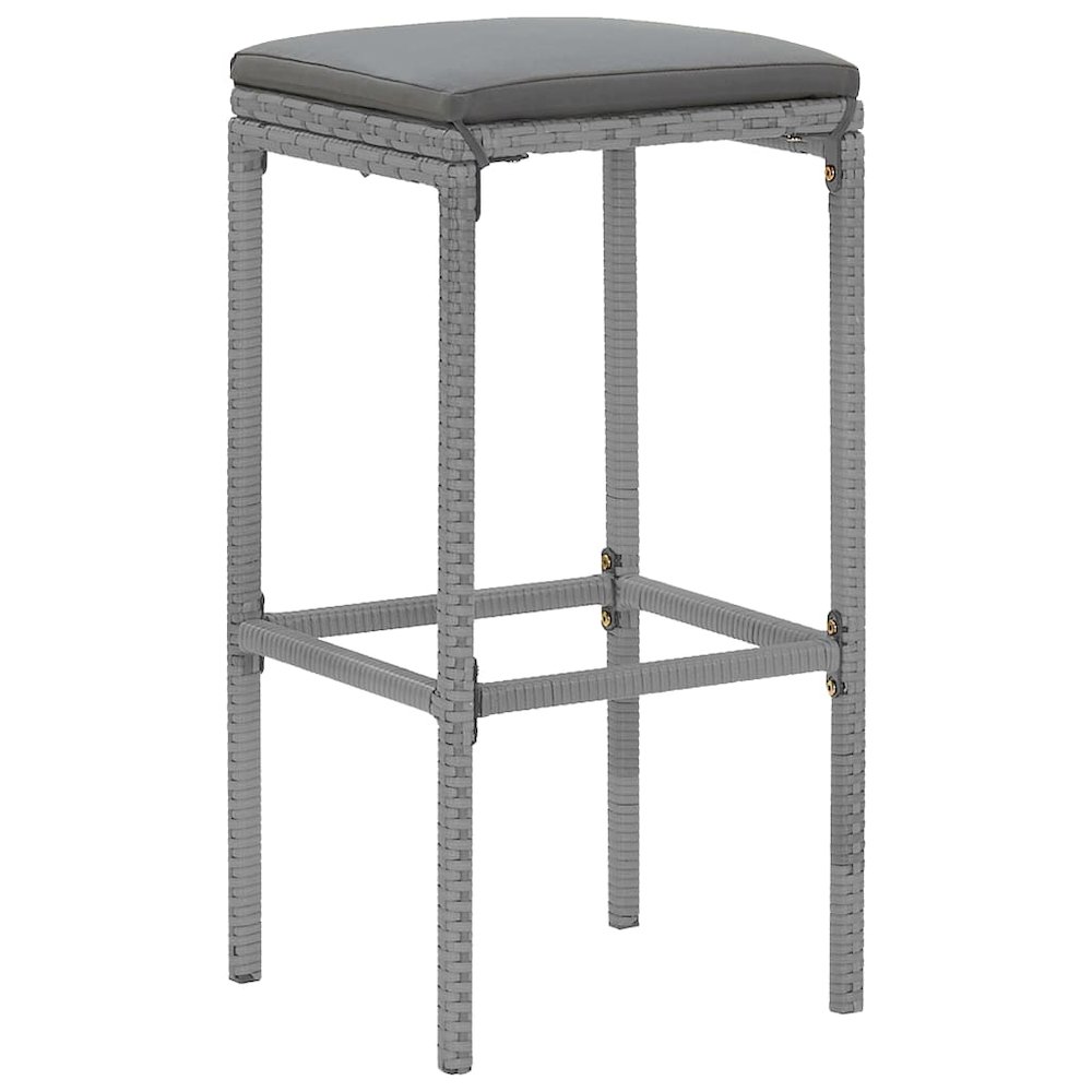 Garden Bar Set Grey, Black. Picture 5