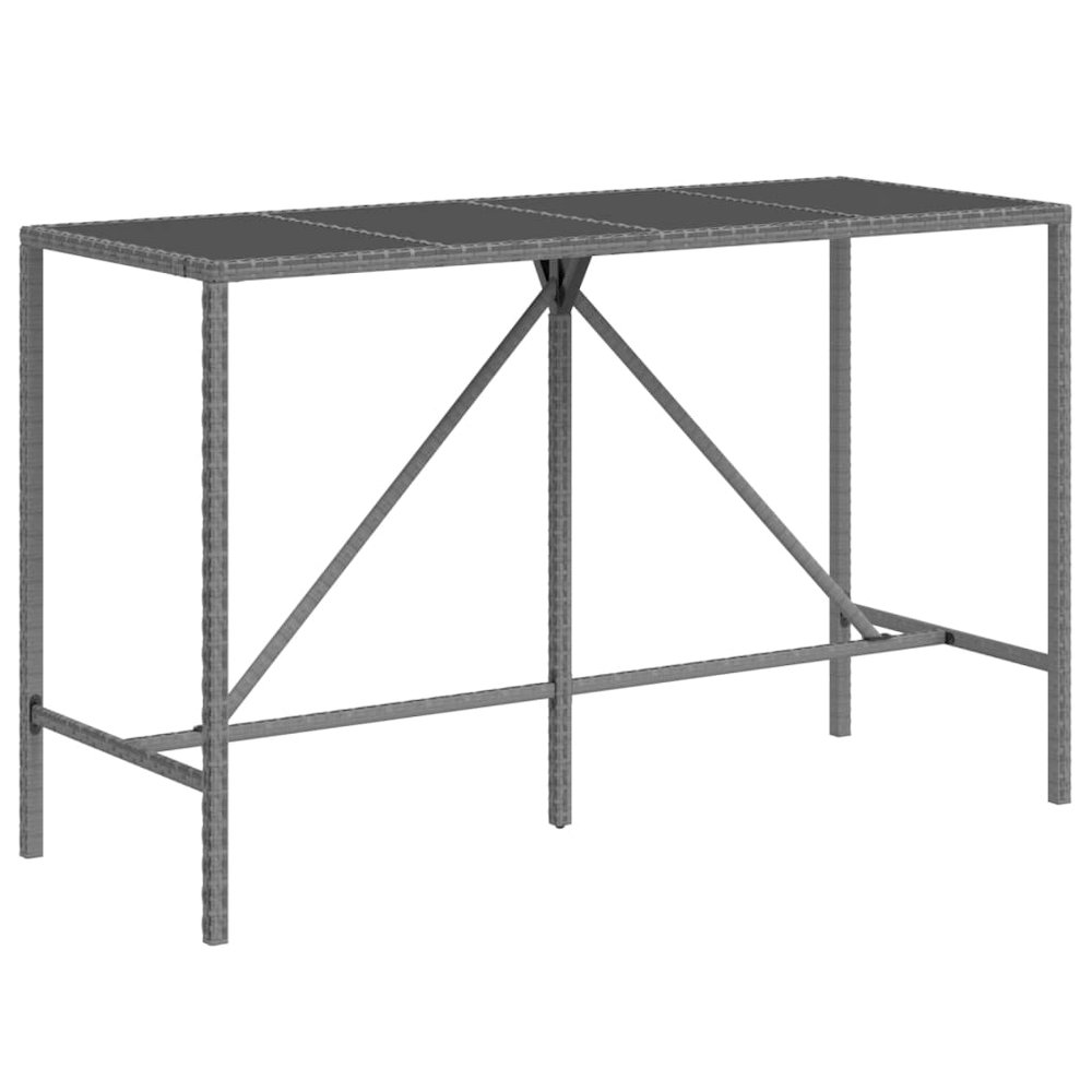 Garden Bar Set Grey, Black. Picture 6