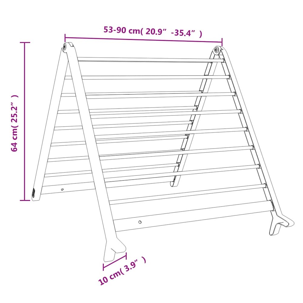 Drying Rack for Bathtub Extendable 20.9"-35.4" Aluminum. Picture 8