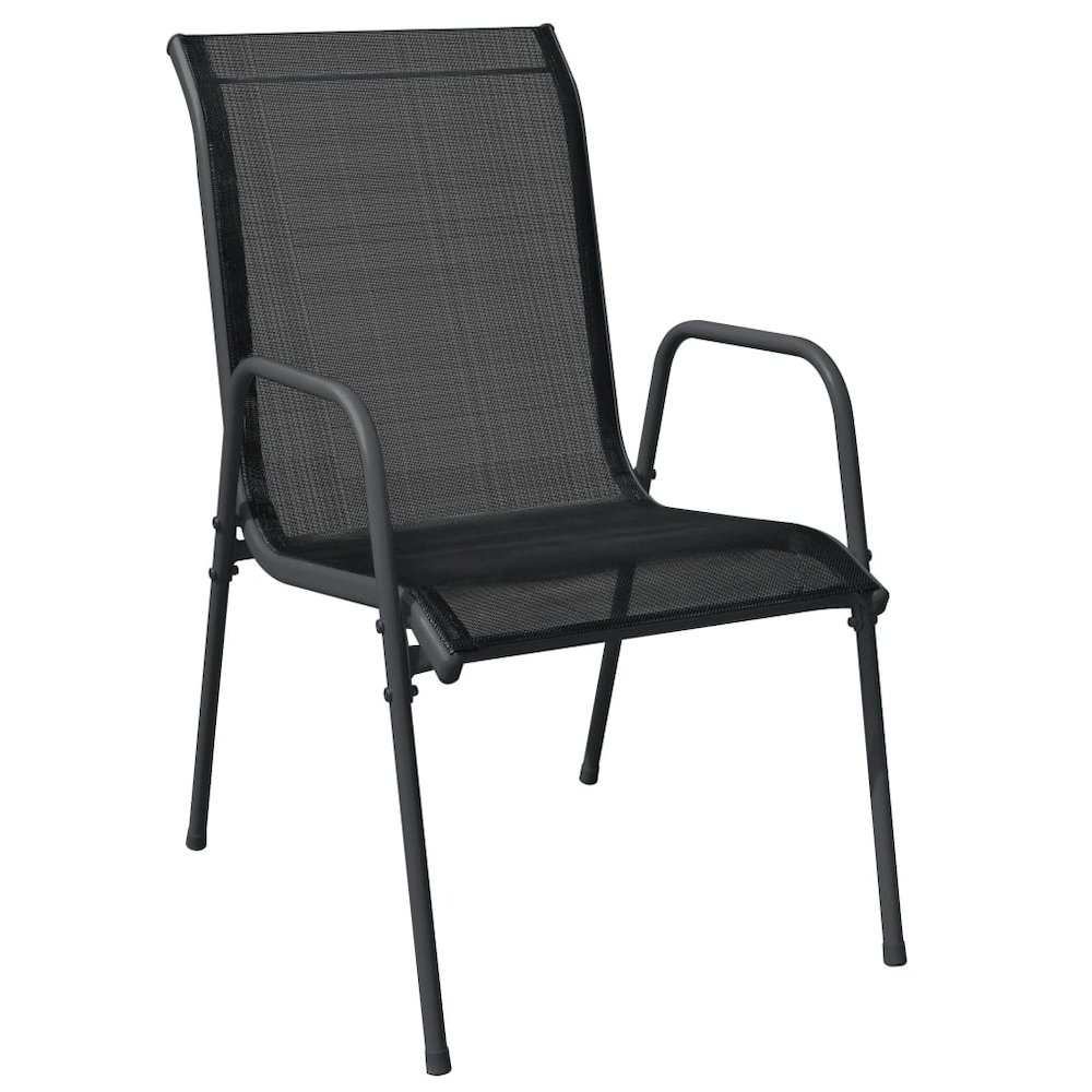 Garden Dining Set Black, Anthracite. Picture 3