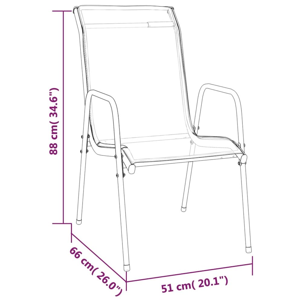 Garden Dining Set Black and Dark Grey. Picture 6