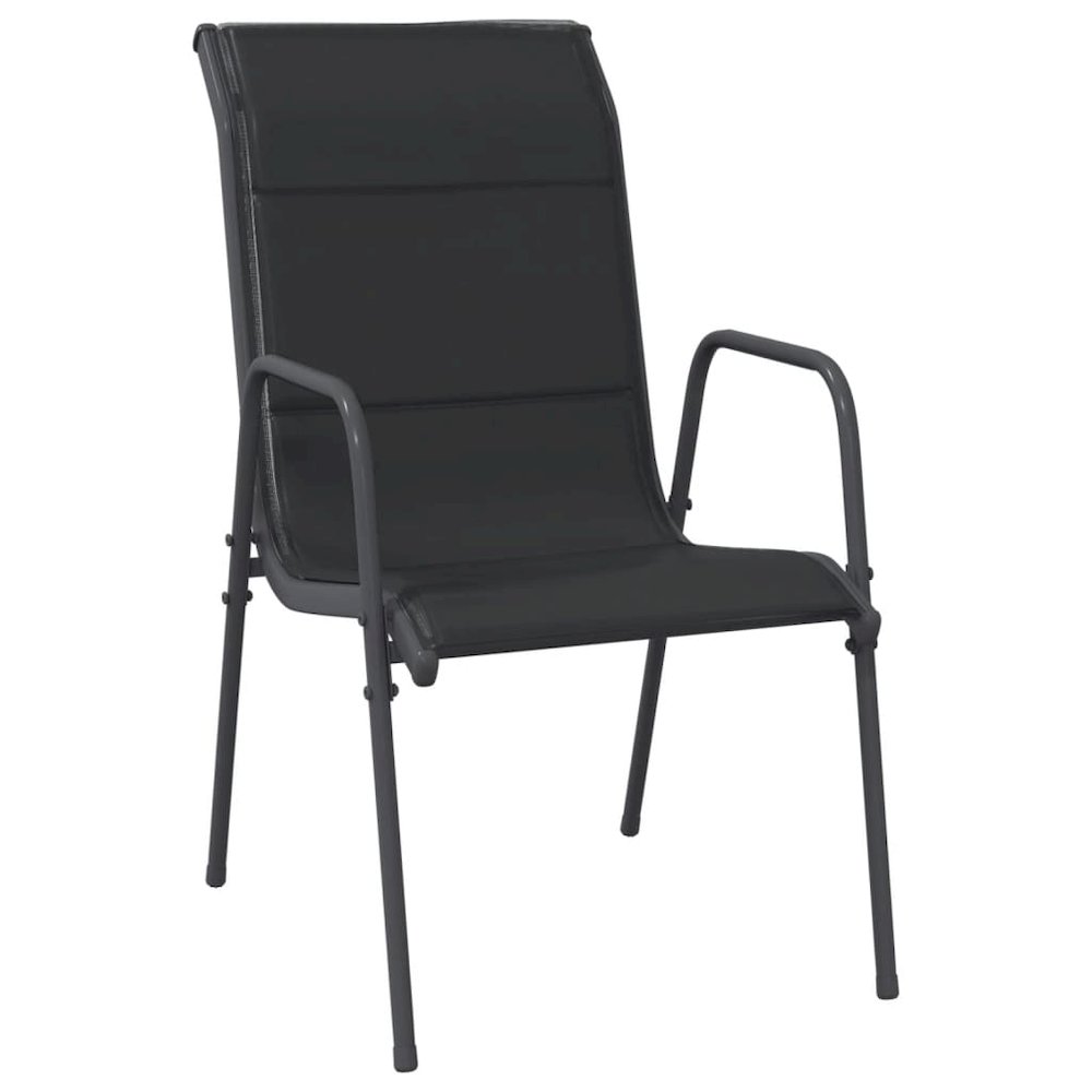 Garden Dining Set Black, Anthracite. Picture 3