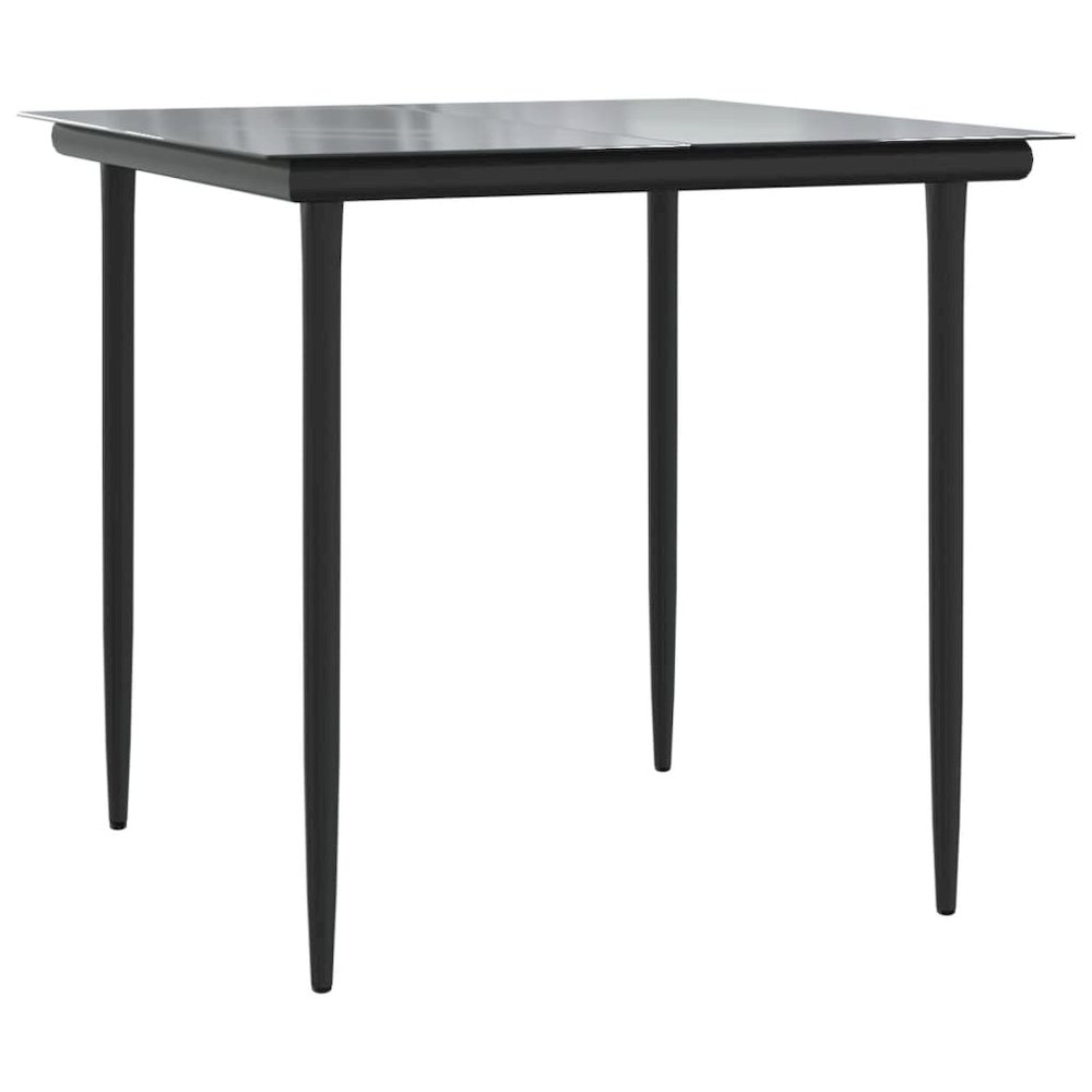 Garden Dining Set Black, Anthracite. Picture 4