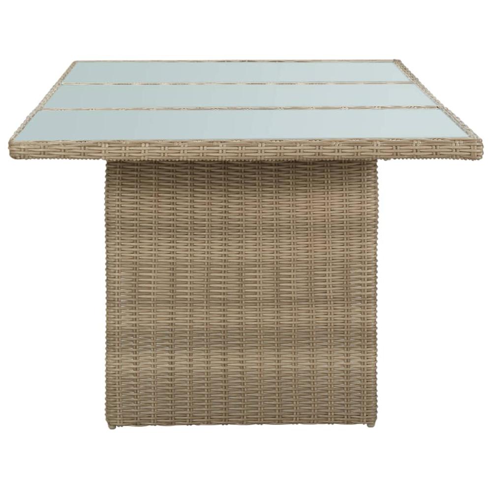 Dining Set Brown and Dark Grey. Picture 11