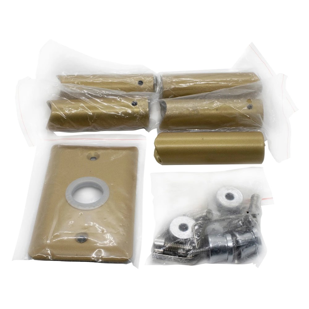 Radiant Bracket Pack - Satin Brass. Picture 1